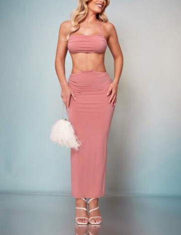 Rochie maxi Shein, roz