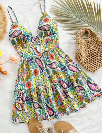 Rochie mini Shein, mix culori