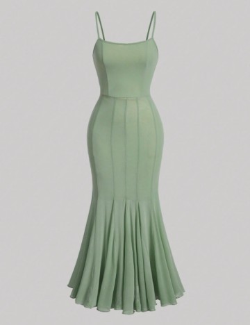 Rochie maxi Shein, verde