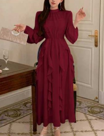 Rochie maxi Shein, vișiniu