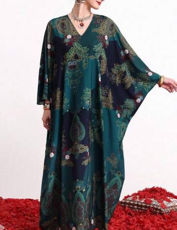 Rochie maxi Shein, mix culori