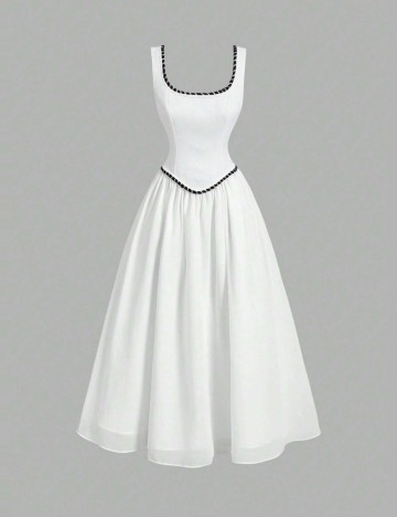 Rochie midi Shein, alb