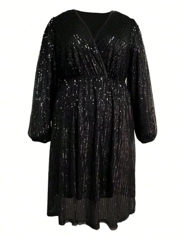 Rochie mini Shein Curve+, negru