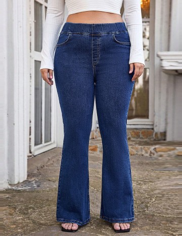 Jeans Shein Curve+, albastru