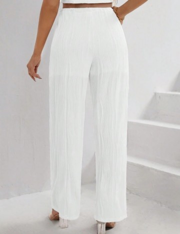 Pantaloni Shein, alb