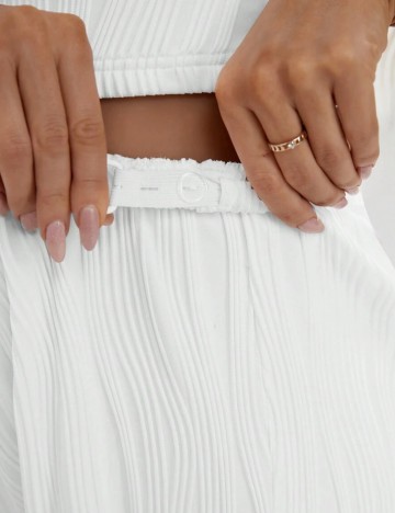 Pantaloni Shein, alb