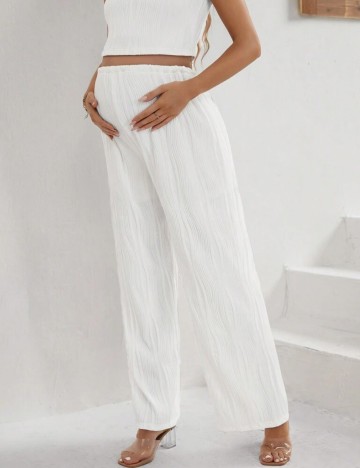 Pantaloni Shein, alb