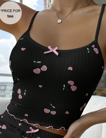 Maiou de pijama Shein, negru