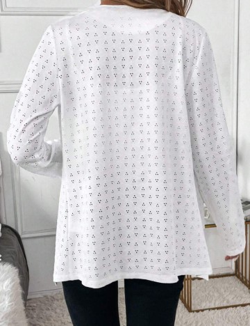 Cardigan Shein, alb