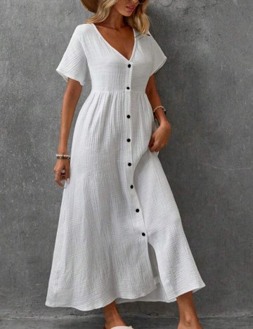 Rochie maxi Shein, alb