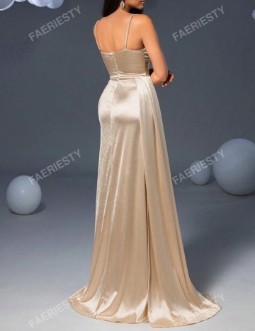 Rochie maxi Shein, crem