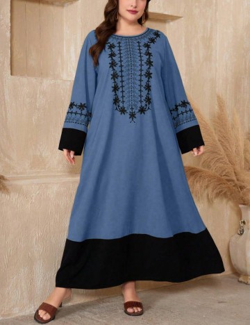 Rochie maxi Shein Curve+, albastru