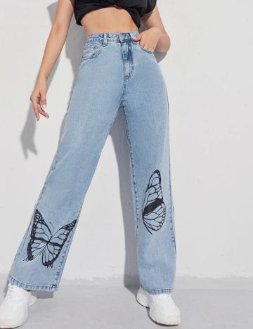 Jeans Shein, albastru