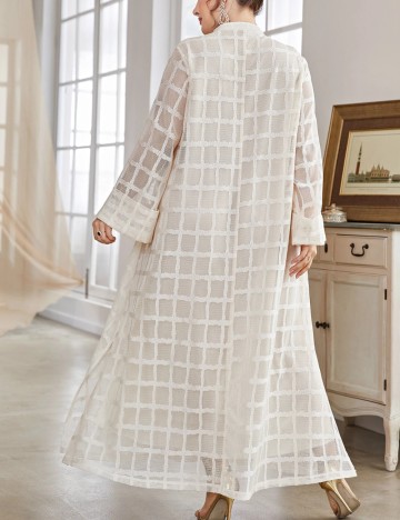Rochie maxi Shein Curve+, crem