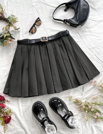Fustă Pantalon Shein Curve+, gri
