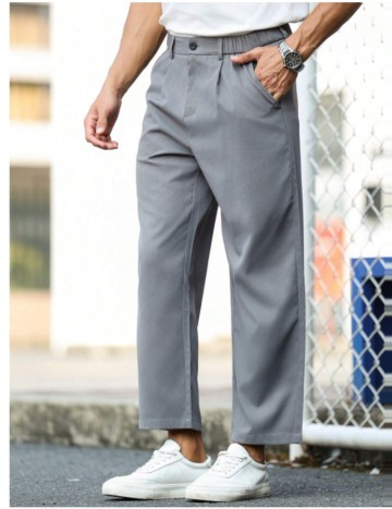 Pantaloni MANFINITY by Shein, gri