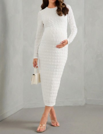 Rochie midi Shein, alb