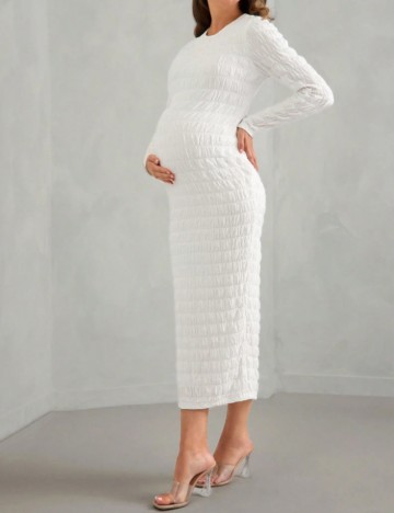 Rochie midi Shein, alb