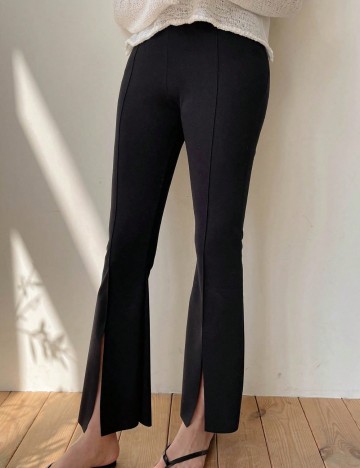 Pantaloni DAZY by Shein, negru