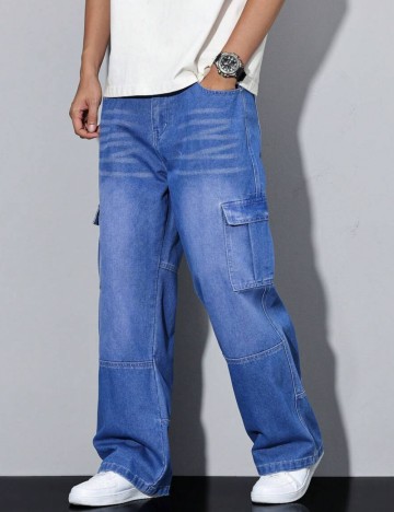 Jeans Shein, albastru