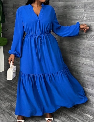 Rochie maxi Shein Curve+, albastru