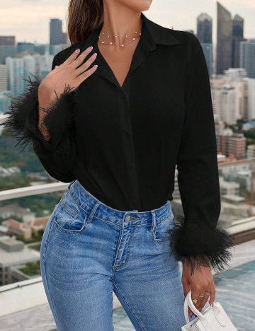 Cămașă Shein, negru