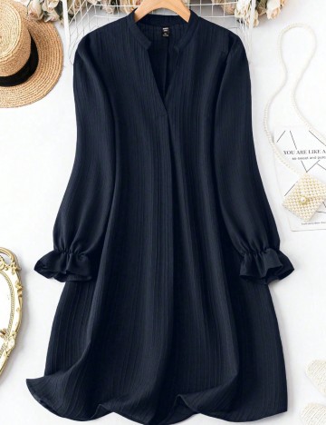 Rochie mini Shein Curve+, bleumarin
