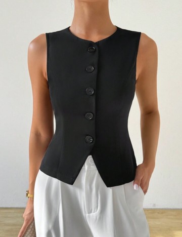 Vestă Shein, negru
