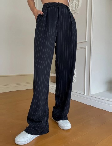 Pantaloni DAZY by Shein, bleumarin