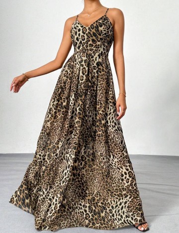 Rochie maxi Shein, mix culori