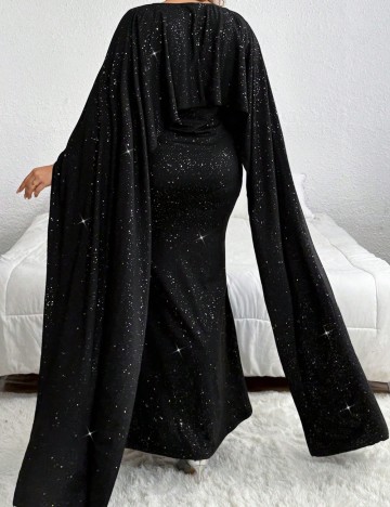 Rochie maxi Shein Curve+, negru