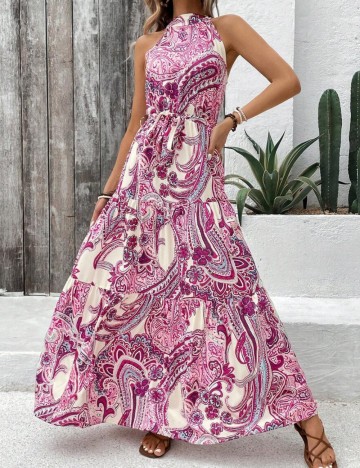Rochie maxi Shein, mix culori