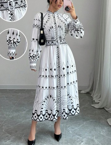 Rochie midi Shein, alb