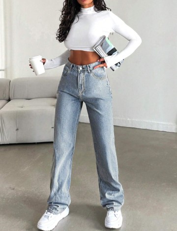 Jeans Shein, albastru