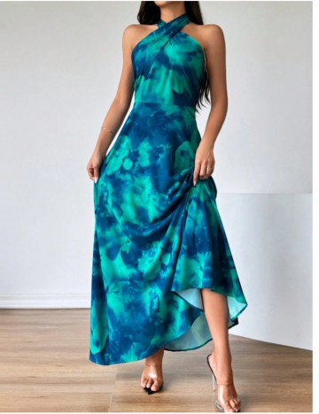 Rochie maxi Shein, mix culori