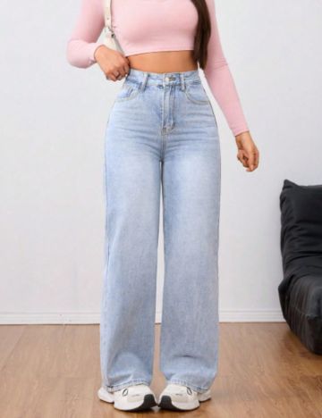 Jeans Shein, albastru