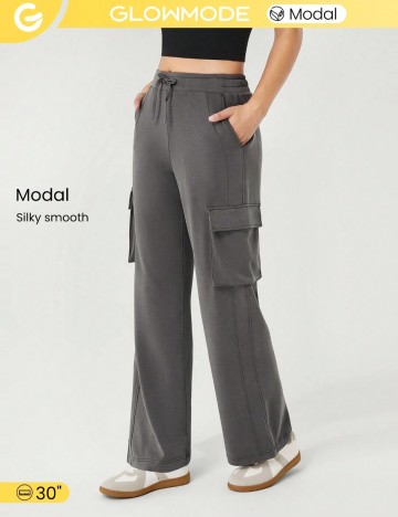 Pantaloni de trening GLOWMODE by Shein, gri