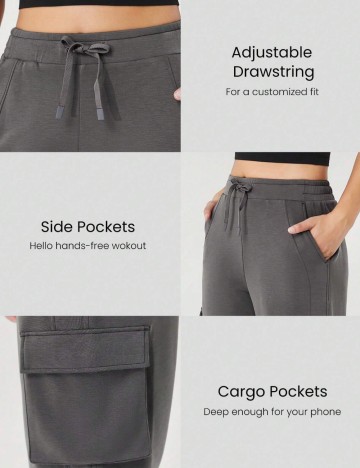 Pantaloni de trening GLOWMODE by Shein, gri