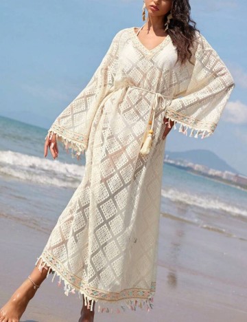 Rochie maxi Shein, crem