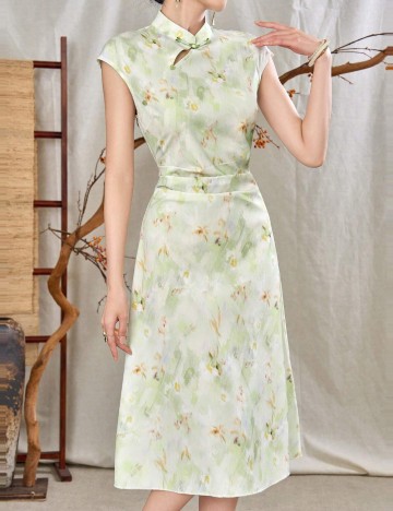 Rochie midi Shein, verde