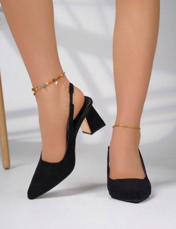 Pantofi cu toc Shein, negru