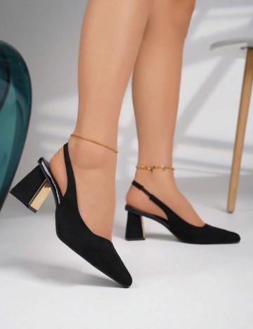 Pantofi cu toc Shein, negru