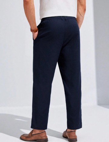 Pantaloni MANFINITY by Shein, bleumarin