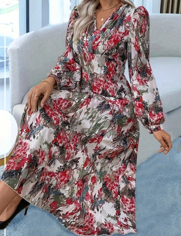 Rochie maxi Shein, mix culori