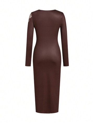 Rochie maxi Shein, maro