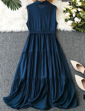Rochie maxi Shein Curve+, albastru