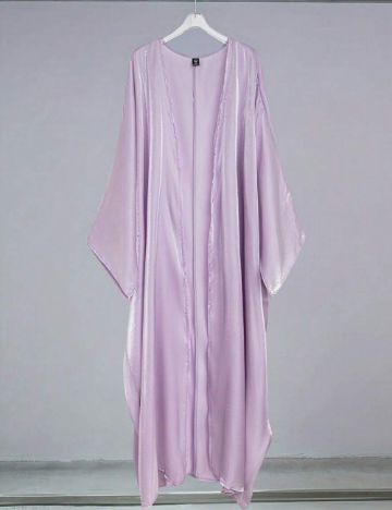 Cardigan lung Shein Curve+, lila