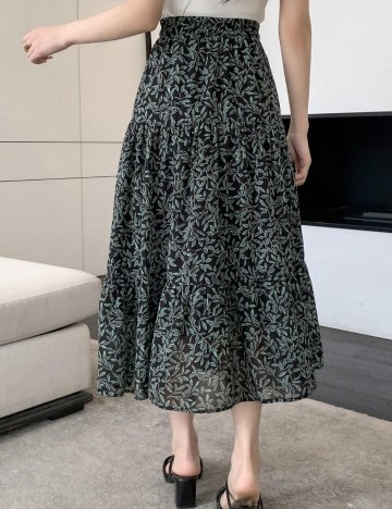 Fustă midi DAZY by Shein, mix culori
