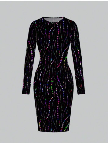 Rochie midi Shein, negru