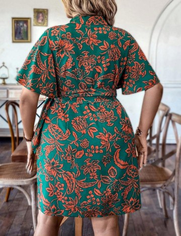 Rochie mini Shein Curve+, mix culori